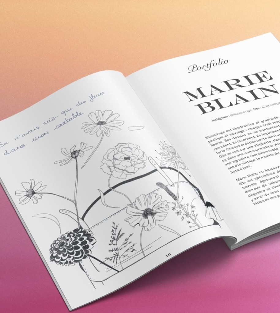 Pages Let's Motiv illustrations fleurs